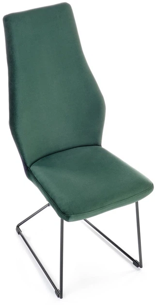 Стілець для кухні та вітальні Halmar K485 на полозках Темно-зелений (5905248121454) - зображення 8