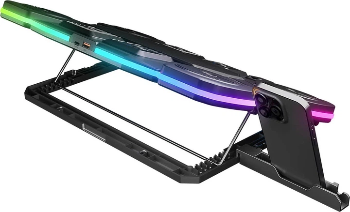 Podstawka pod laptopa Rampage Glacier 14-17" Black (GLACIERS50) - obraz 5