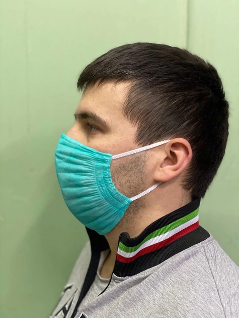 Захисна тришарова флізелінова маска, 10 шт. Paskat Україна - зображення 8