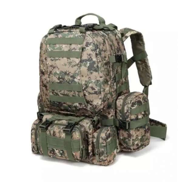 Рюкзак з підсумками 55 л Tactical Backpack B08 Піксель - зображення 2