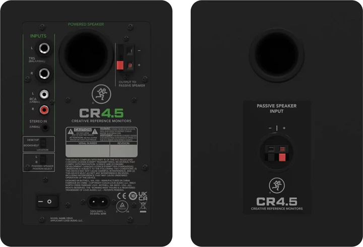 Студійні монітори Mackie активні CR4.5 (810128260091) - зображення 3