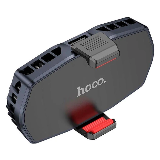 Кулер для охлаждения телефона HOCO GM36 Mustango mobile phone dual cooler с двойным вентилятором и RGB-подсветкой Черный - Фото 4 Кулер для охлаждения телефона HOCO GM36 Mustango mobile phone dual cooler с двойным вентилятором и RGB-подсветкой Черный - изображение 4