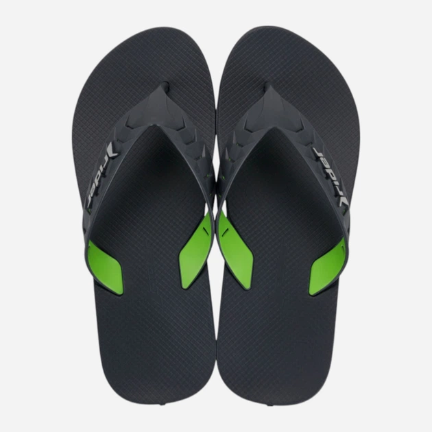 Klapki japonki basenowe męskie Rider Street Duo Tho 12430-BK231 39-40 (25 cm) Ciemnoszare (7900204205269) - obraz 3