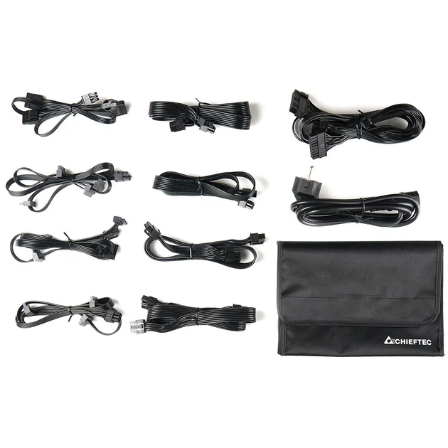 БЖ 1250W Chieftec POLARIS PPS-1250FC, 135 mm, 80+ GOLD, Cable management, retail - изображение 6