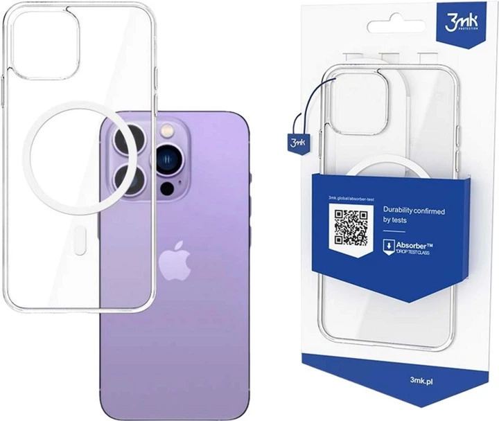 Панель 3MK MagCase z Magsafe для Apple iPhone 14 Pro Прозорий (5903108476720) - зображення 2