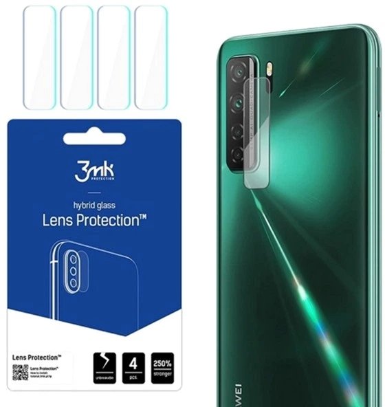 Комплект захисного скла 3MK Lens Protection для камери Huawei P40 Lite 5G 4 шт (5903108298322) - зображення 1