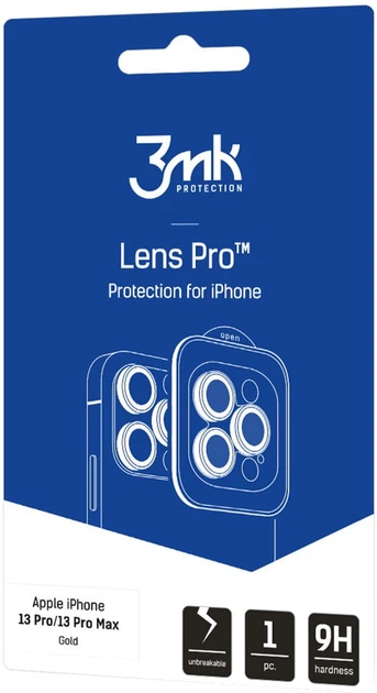 Захисне скло 3MK Lens Protection Pro для камери iPhone 13 Pro/13 Pro Max з монтажною рамкою (5903108484039) - зображення 2
