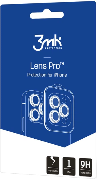 Szkło hartowane 3MK Lens Protection Pro na aparat iPhone 15 Plus z ramką montażową (5903108528689) - obraz 2