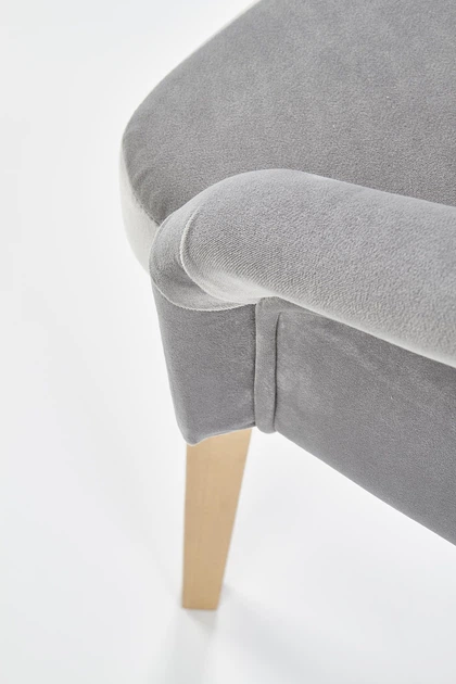 Krzesło do kuchni i salonu Halmar Toledo 2 Popielate/Dąb miodowy (5905248122574) - obraz 6