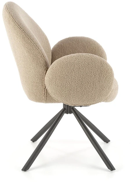 Krzesło do kuchni i salonu Halmar K498 obrotowe Cappucino (5905248126015) - obraz 11