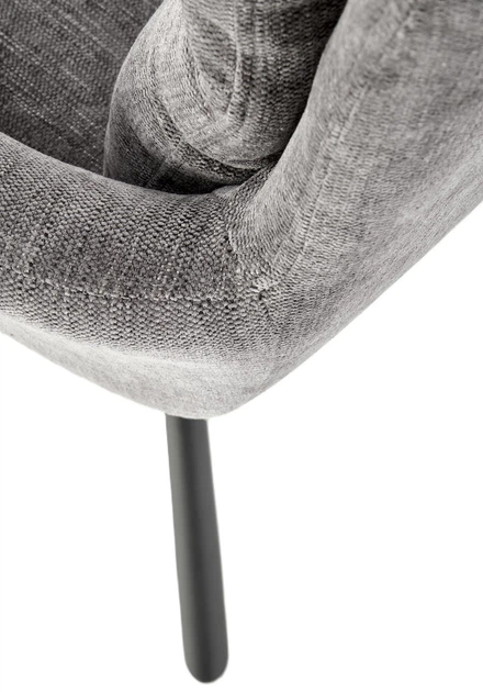 Стілець для кухні та вітальні Halmar K495 обертальний Попелястий (5905248125957) - зображення 16