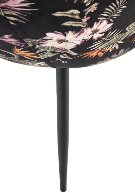 Krzesło do kuchni i salonu Halmar K506 Czarne ze wzorem (5905248126152) - obraz 4