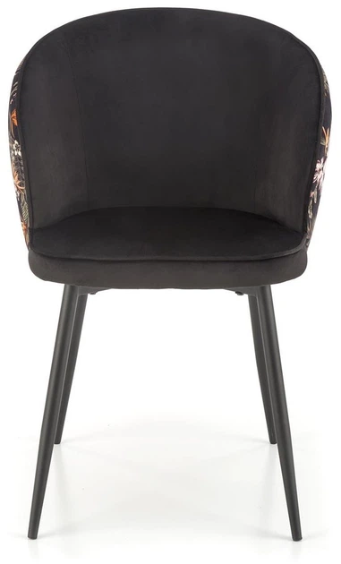 Krzesło do kuchni i salonu Halmar K506 Czarne ze wzorem (5905248126152) - obraz 11