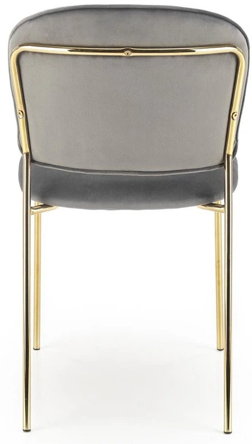Krzesło do kuchni i salonu Halmar K499 ze złotym stelażem Popielate (5905248126046) - obraz 12