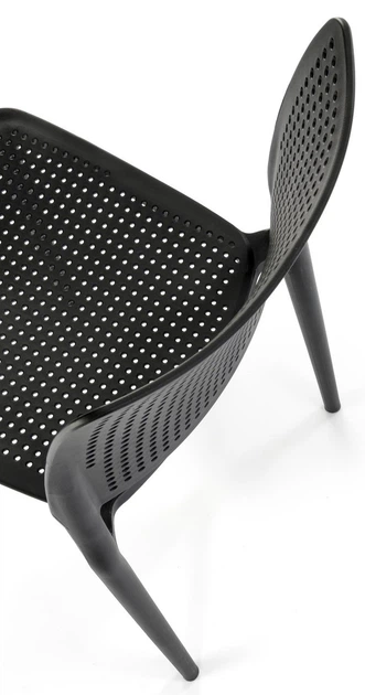 Стілець для кухні Halmar K514 пластиковий Чорний (5905248126282) - зображення 10
