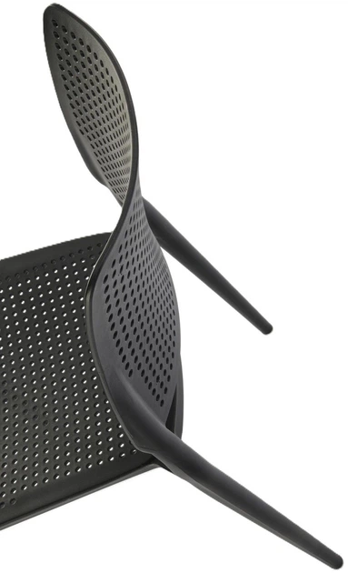 Стілець для кухні Halmar K514 пластиковий Чорний (5905248126282) - зображення 15