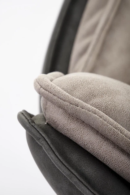 Krzesło do kuchni i salonu Halmar K523 obrotowe Popielate (5905248126503) - obraz 6