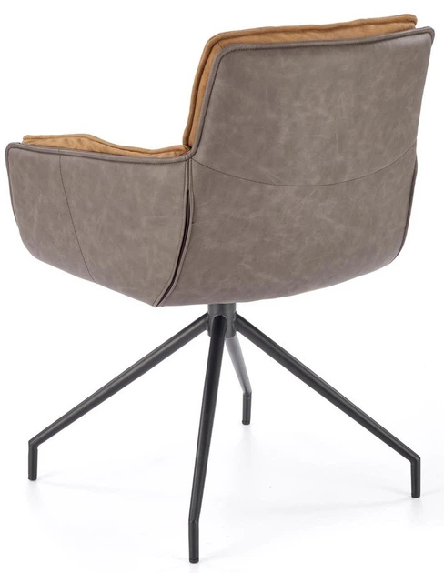 Krzesło do kuchni i salonu Halmar K523 obrotowe Brązowe (5905248126497) - obraz 9