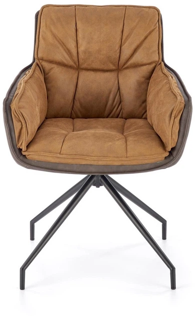 Krzesło do kuchni i salonu Halmar K523 obrotowe Brązowe (5905248126497) - obraz 12