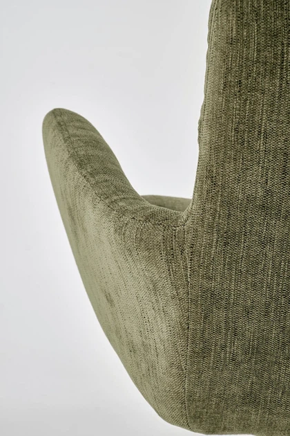 Стілець для кухні та вітальні Halmar K495 обертальний Оливковий (5905248131903) - зображення 13