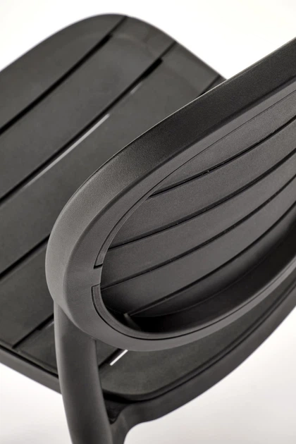 Стілець для кухні Halmar K529 пластиковий Чорний (5905248132122) - зображення 2