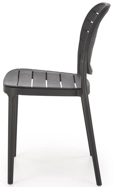 Стілець для кухні Halmar K529 пластиковий Чорний (5905248132122) - зображення 6
