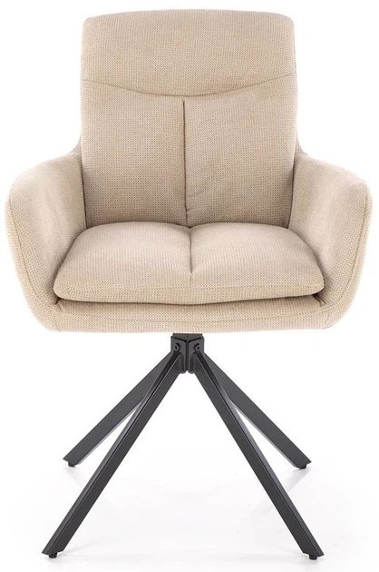 Krzesło do kuchni i salonu Halmar K536 obrotowe Beżowe (5905248132313) - obraz 8