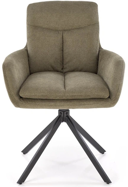 Krzesło do kuchni i salonu Halmar K536 obrotowe Oliwkowe (5905248132320) - obraz 8
