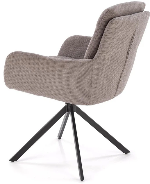 Krzesło do kuchni i salonu Halmar K536 obrotowe Popielate (5905248132337) - obraz 4