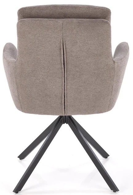 Krzesło do kuchni i salonu Halmar K536 obrotowe Popielate (5905248132337) - obraz 8