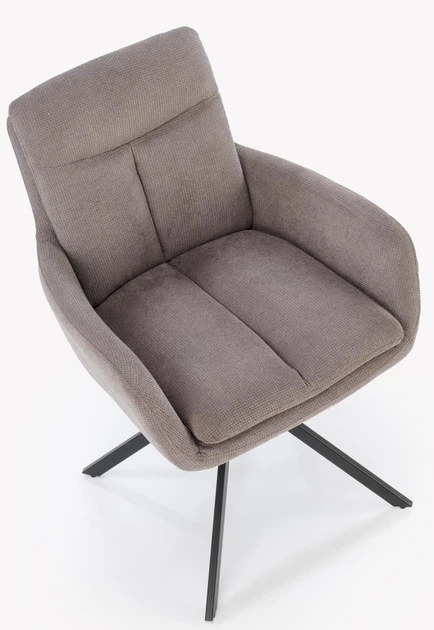 Krzesło do kuchni i salonu Halmar K536 obrotowe Popielate (5905248132337) - obraz 9