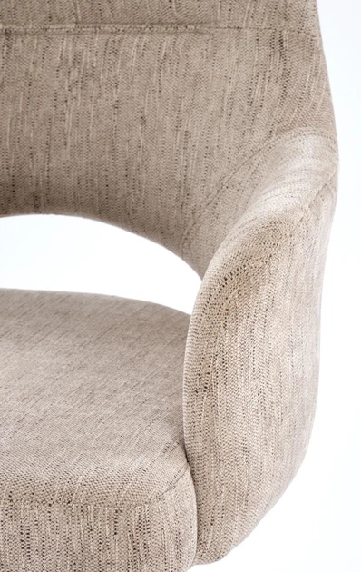 Krzesło do kuchni i salonu Halmar K542 obrotowe Beżowe (5905248132481) - obraz 2