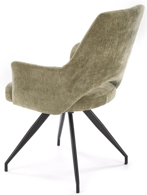 Krzesło do kuchni i salonu Halmar K542 obrotowe Oliwkowe (5905248132498) - obraz 4