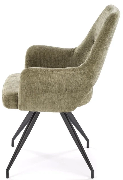 Krzesło do kuchni i salonu Halmar K542 obrotowe Oliwkowe (5905248132498) - obraz 6