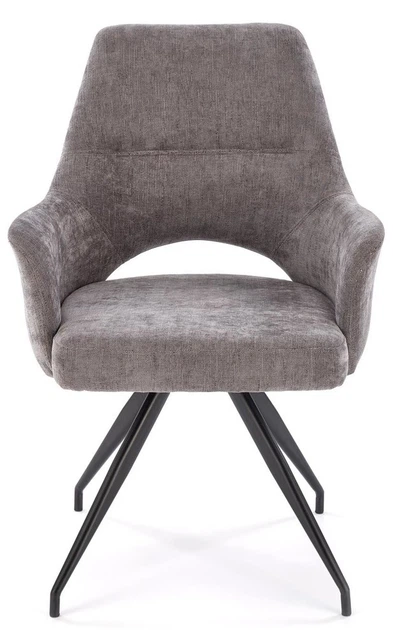 Krzesło do kuchni i salonu Halmar K542 obrotowe Popielate (5905248132504) - obraz 7