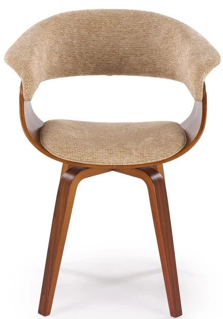 Krzesło do kuchni i salonu Halmar K545 Beżowe/Orzechowe (5905248132566) - obraz 9