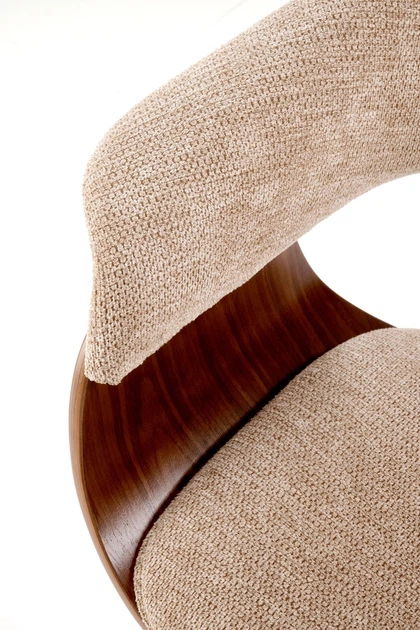 Krzesło do kuchni i salonu Halmar K545 Beżowe/Orzechowe (5905248132566) - obraz 13