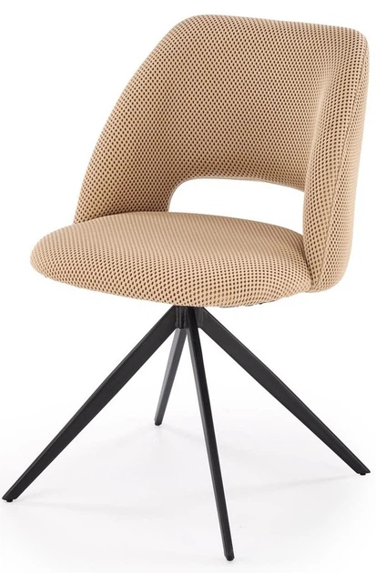 Стілець для кухні та вітальні Halmar K546 обертальний Бежевий (5905248132580) - зображення 8