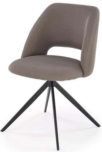 Стілець для кухні та вітальні Halmar K546 обертальний Попелястий (5905248132610) - зображення 8