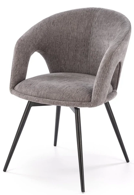 Стілець для кухні та вітальні Halmar K550 обертальний Попелястий (5905248132740) - зображення 10