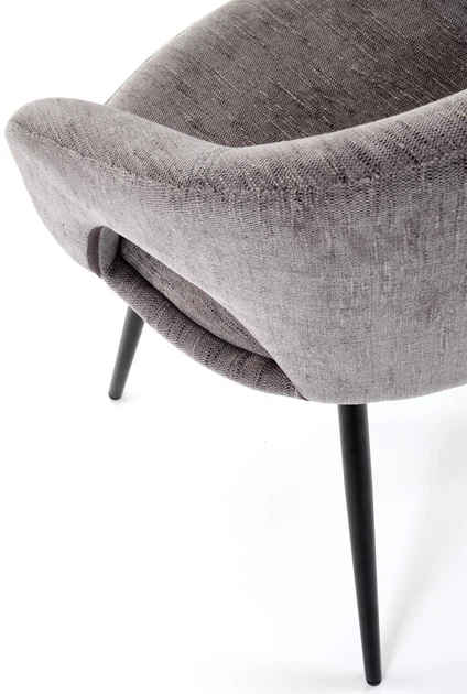 Стілець для кухні та вітальні Halmar K550 обертальний Попелястий (5905248132740) - зображення 11