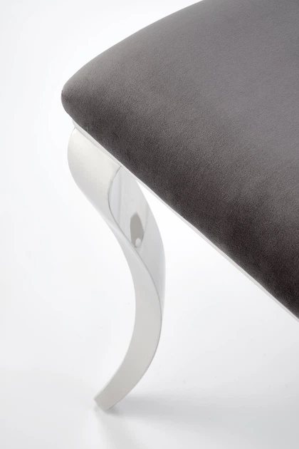 Стілець для кухні та вітальні Halmar K555 Попелястий/Сріблястий (5905248132832) - зображення 12