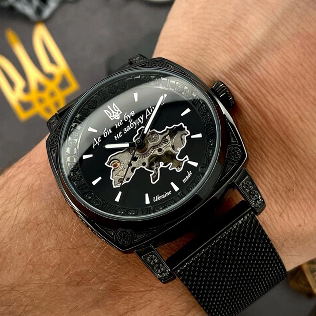 Годинник наручний Awarder 021 Де би не був All Black Mesh - изображение 4