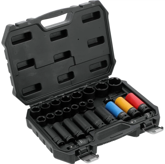 Набір ударних головок Yato 1/2" 27 елементів (YT-10558) - зображення 2