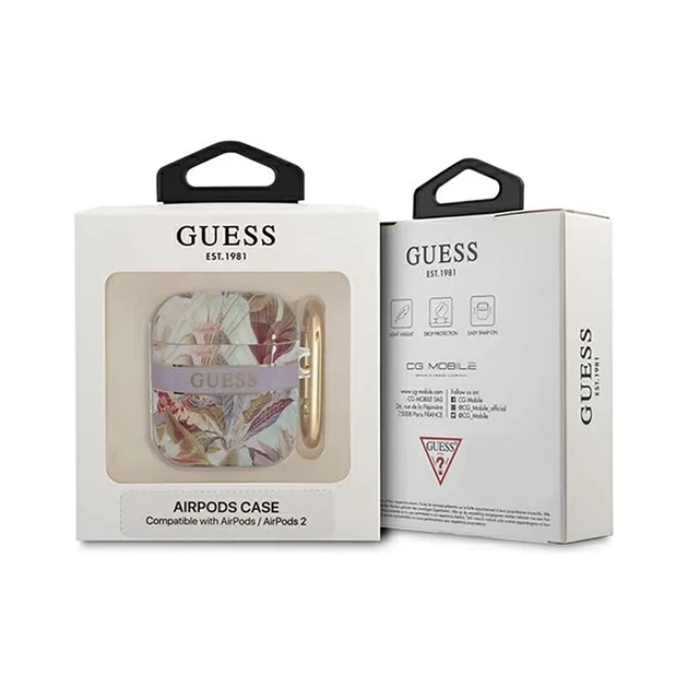 Чехол Guess Strap Collection для AirPods 2/1 Violet (GUA2HHFLU) - изображение 3