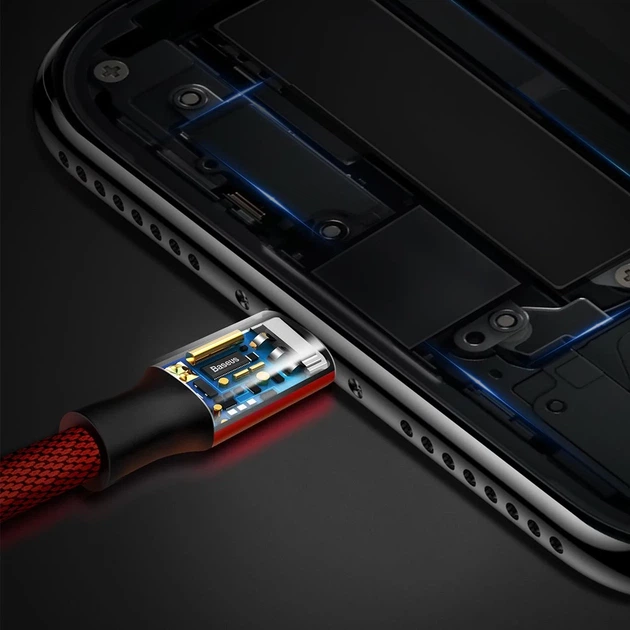 Кабель Baseus Yiven USB-A to Lightning 1.8m Red (CALYW-A09) - изображение 8