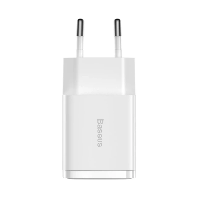 Сетевое зарядное устройство Baseus Compact 10.5W 2xUSB-A White (CCXJ010202) - изображение 2