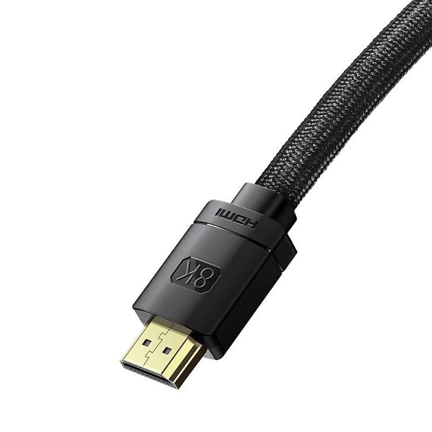 Кабель Baseus High Definition HDMI 8K to HDMI 8K 1m Black (CAKGQ-J01) - изображение 2
