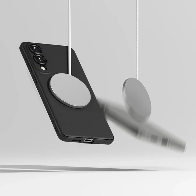 Чехол Ringke Onyx Magnetic для Samsung Galaxy S25 Edge (S937) Black with MagSafe (8800293854456) - Фото 6 Чехол Ringke Onyx Magnetic для Samsung Galaxy S25 Edge (S937) Black with MagSafe (8800293854456) - изображение 6