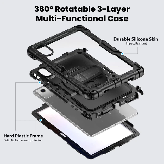 Чехол Tech-Protect Solid для Lenovo Idea Tab K11 2 Gen 11 2025 Black (5906302331949) - Фото 4 Чехол Tech-Protect Solid для Lenovo Idea Tab K11 2 Gen 11 2025 Black (5906302331949) - изображение 4